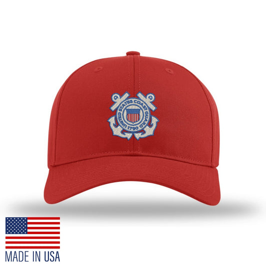 U.S. Coast Guard Insignia Structured Cap - Red