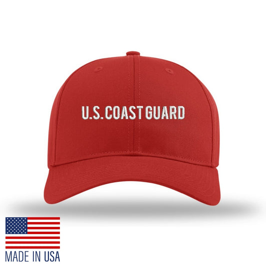 U.S. Coast Guard Not So Basic Structured Cap Structured Cap - Red