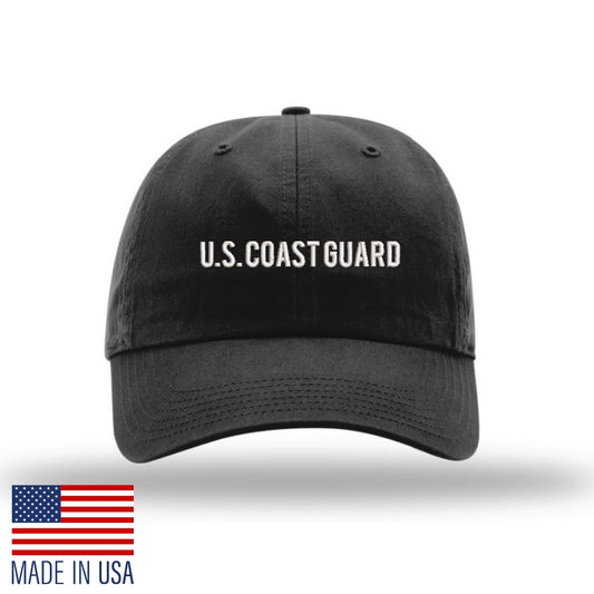 U.S. Coast Guard Not So Basic Unstructured Cap - Black