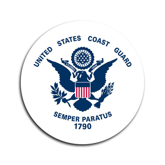 Coast Guard Flag Emblem Decal