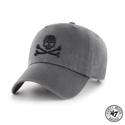 Jolly Roger '47 Brand Clean Up Unstructured Cap in Charcoal