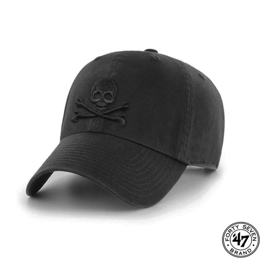 Jolly Roger '47 Brand Clean Up Unstructured Cap in Black