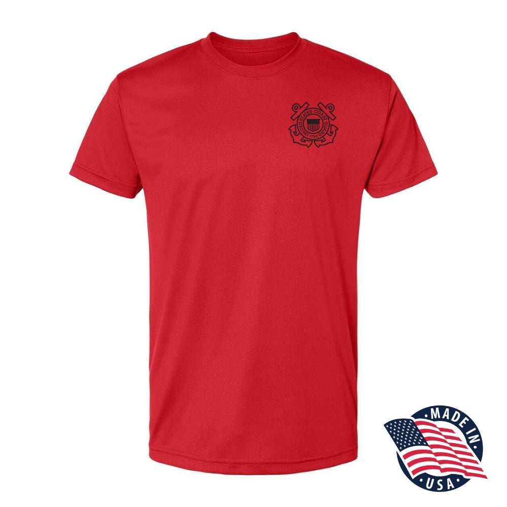 U.S. Coast Guard Insignia Men's Performance T-Shirt – Coast Guard for Life