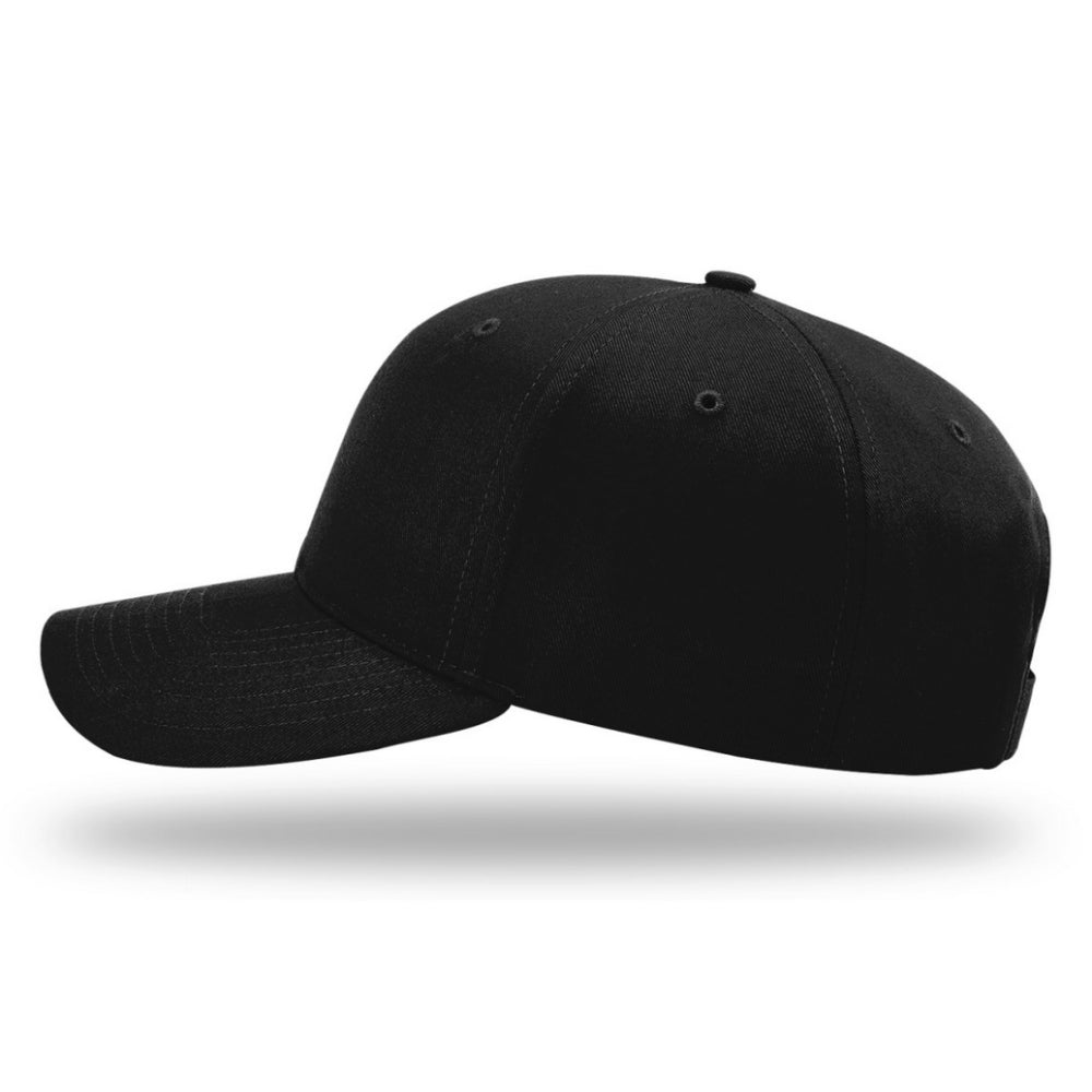 OTW Jolly Roger Blackout Structured Cap with 3D Embroidery - Black
