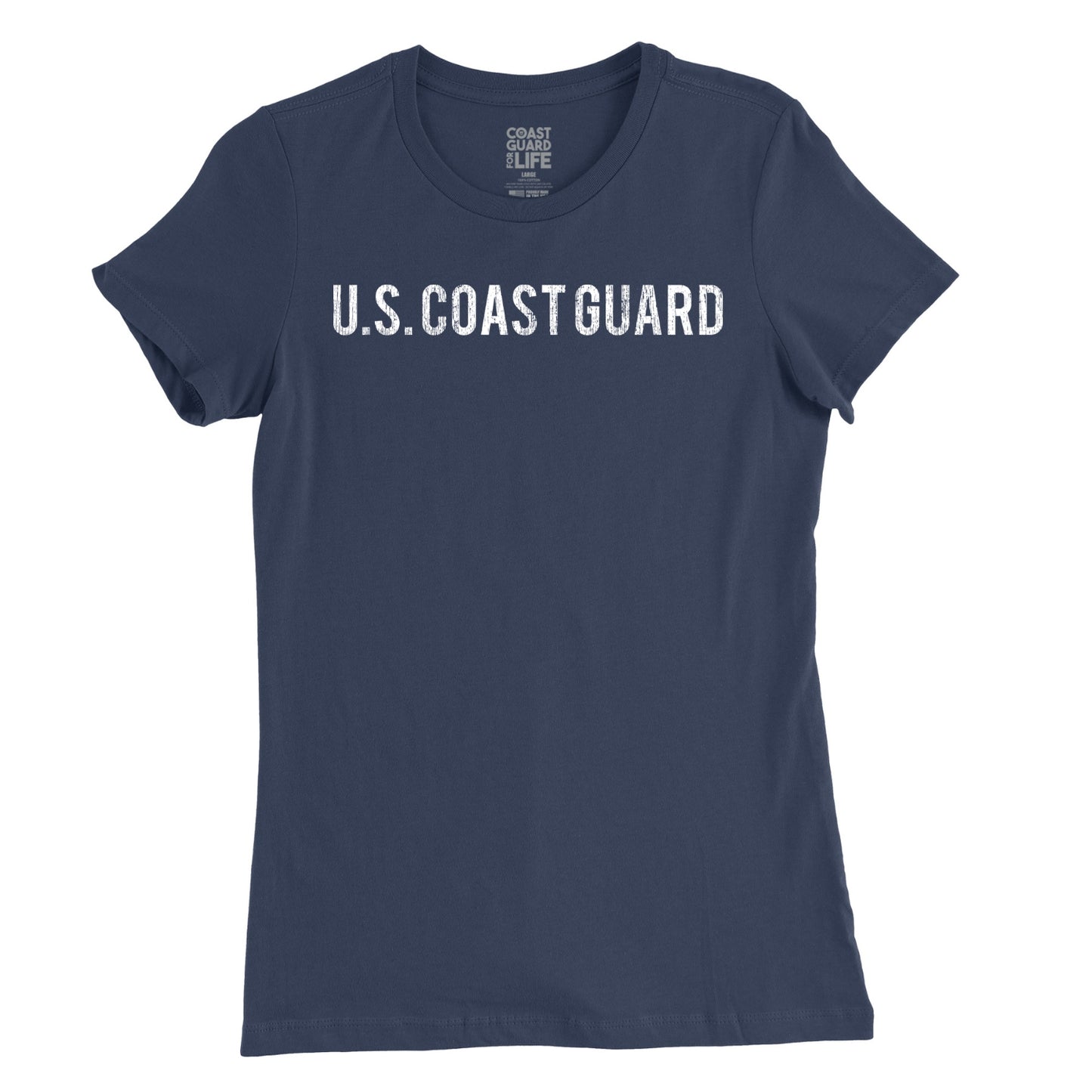 Ladies U.S. Coast Guard Not So Basic T-shirt