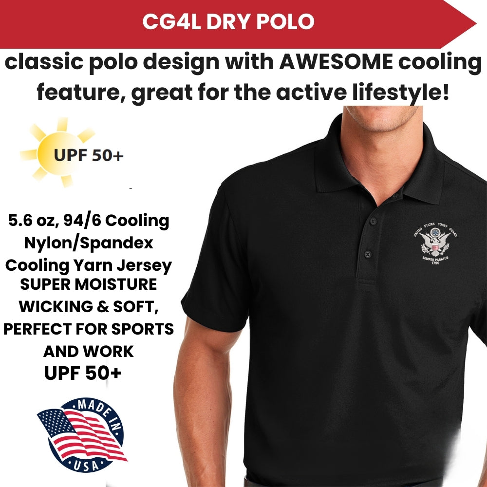 U.S. Coast Guard Flag Performance Polo Shirt – Coast Guard for Life